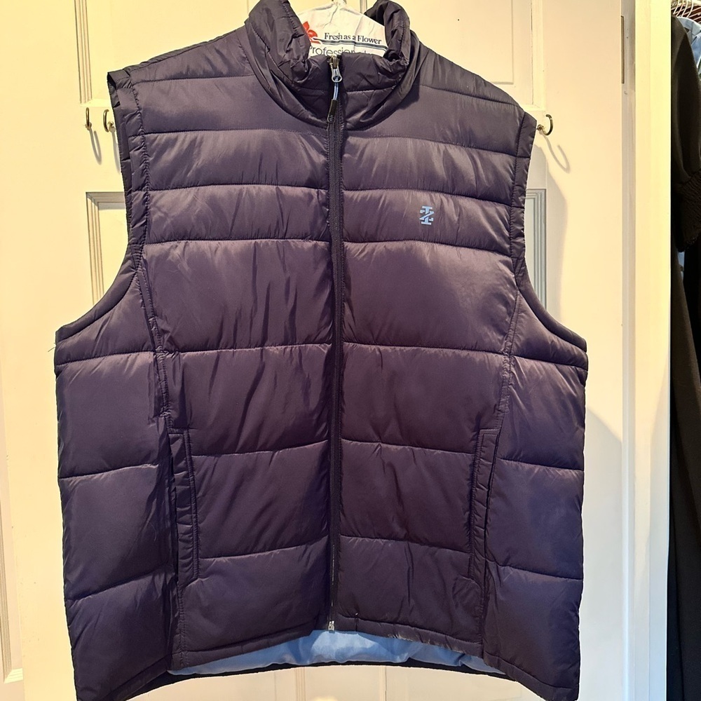 Izod Dark Blue Quilted Vest